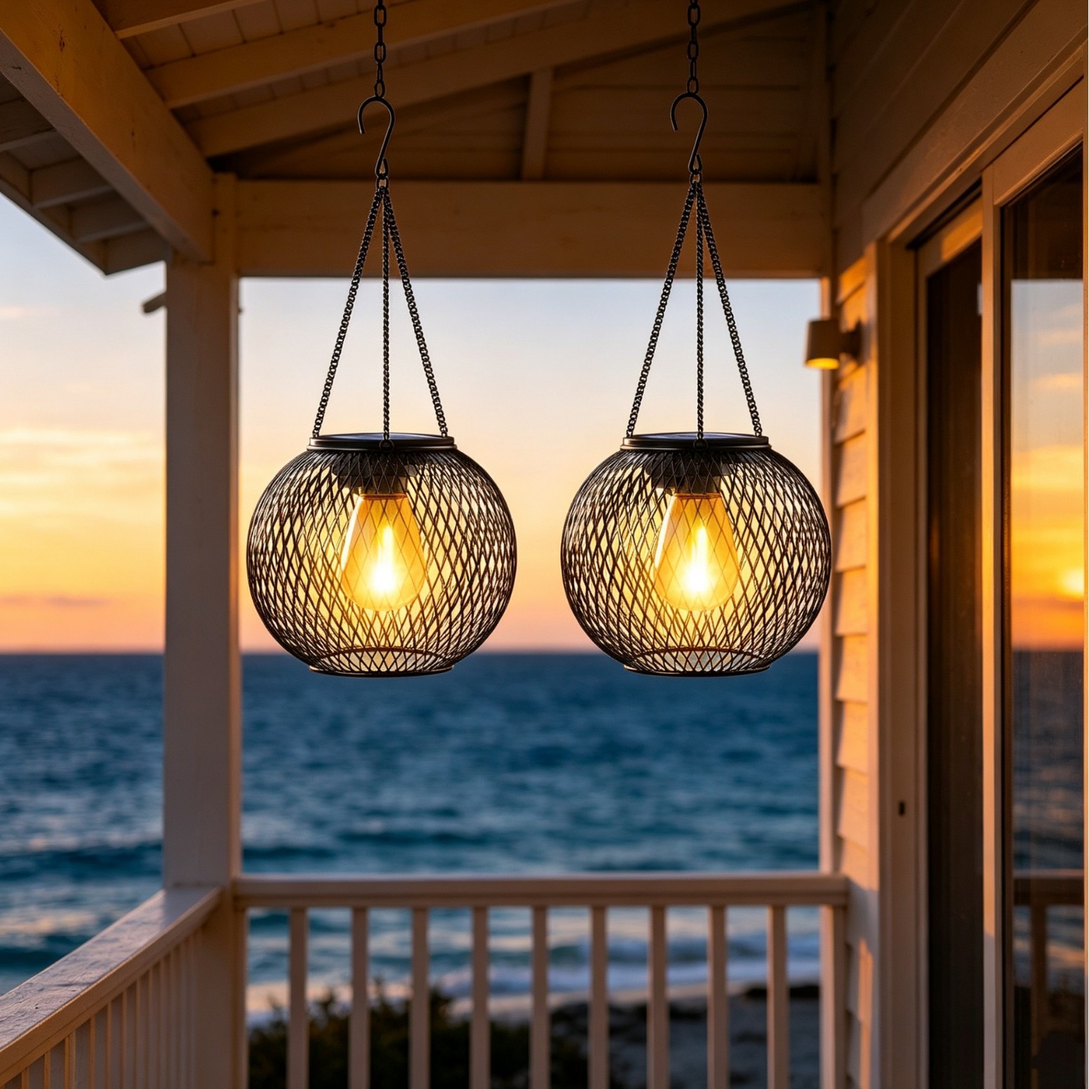 Solar Powered LED Hanging Floo - Outdoor Lighting And Landscape ulasan dan harga